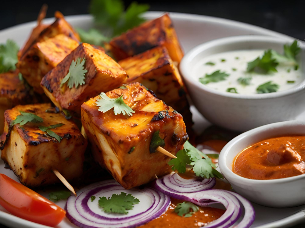 Angel hair Paneer with fresh onion
